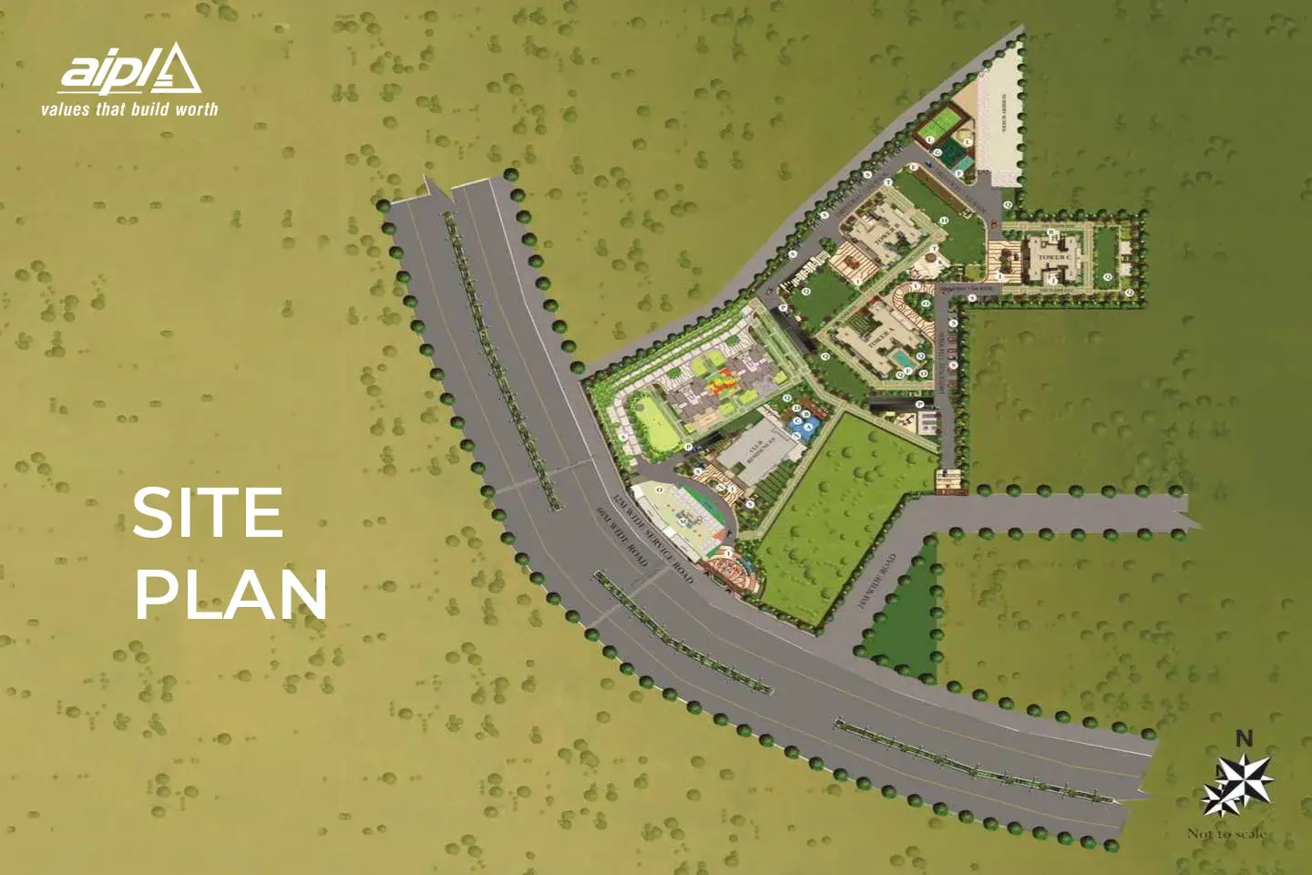 aipl lake city gurgaon site plan